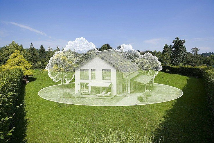 Immobilie auf Grundst�ck