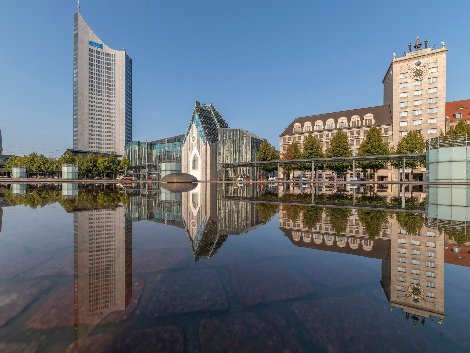 View from Leipzig City at Germany