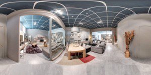 360-Grad-Panorma einer Wohnung