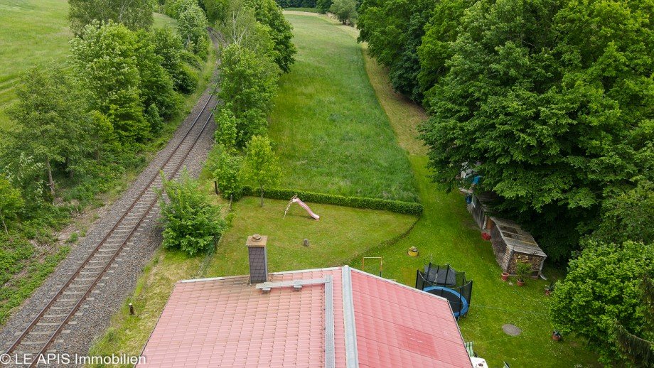 Grundst�cks-Ansicht Einfamilienhaus Ro�wein / Gleisberg
