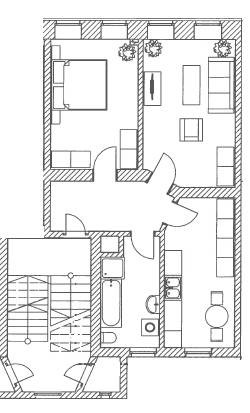 Bischofstr. 16, WE 04 - Grundriss - 03.02.2023 Etagenwohnung Leipzig