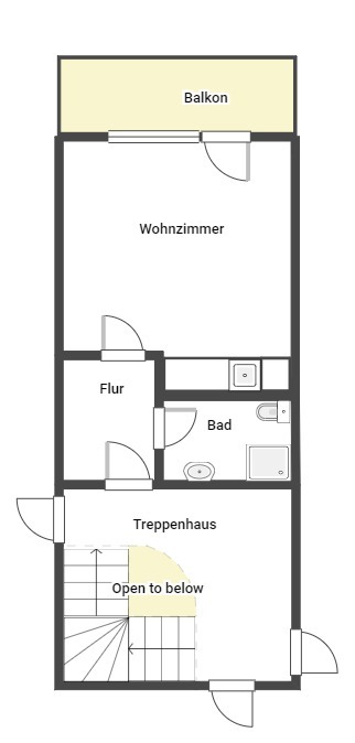 2.Etage Dachgeschosswohnung Dsseldorf