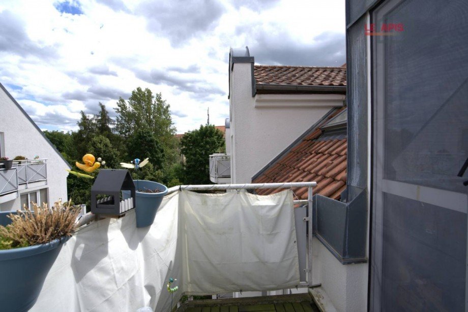 Balkon am AZ Ostausrichtung Maisonettewohnung Leipzig / Liebertwolkwitz