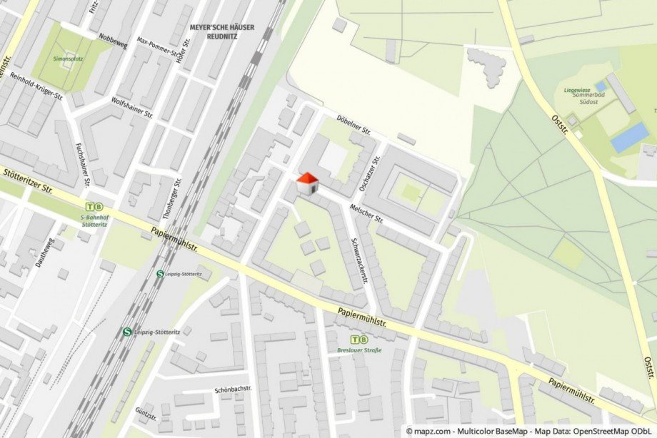Lageplan Erdgeschosswohnung Leipzig