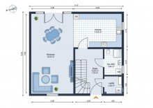 Grundriss Erdgescho� +++NAHE DER SEENLANDSCHAFT IN GR�NER NATUR - HIER FINDET DIE GANZE FAMILIE IHR ZUHAUSE+++