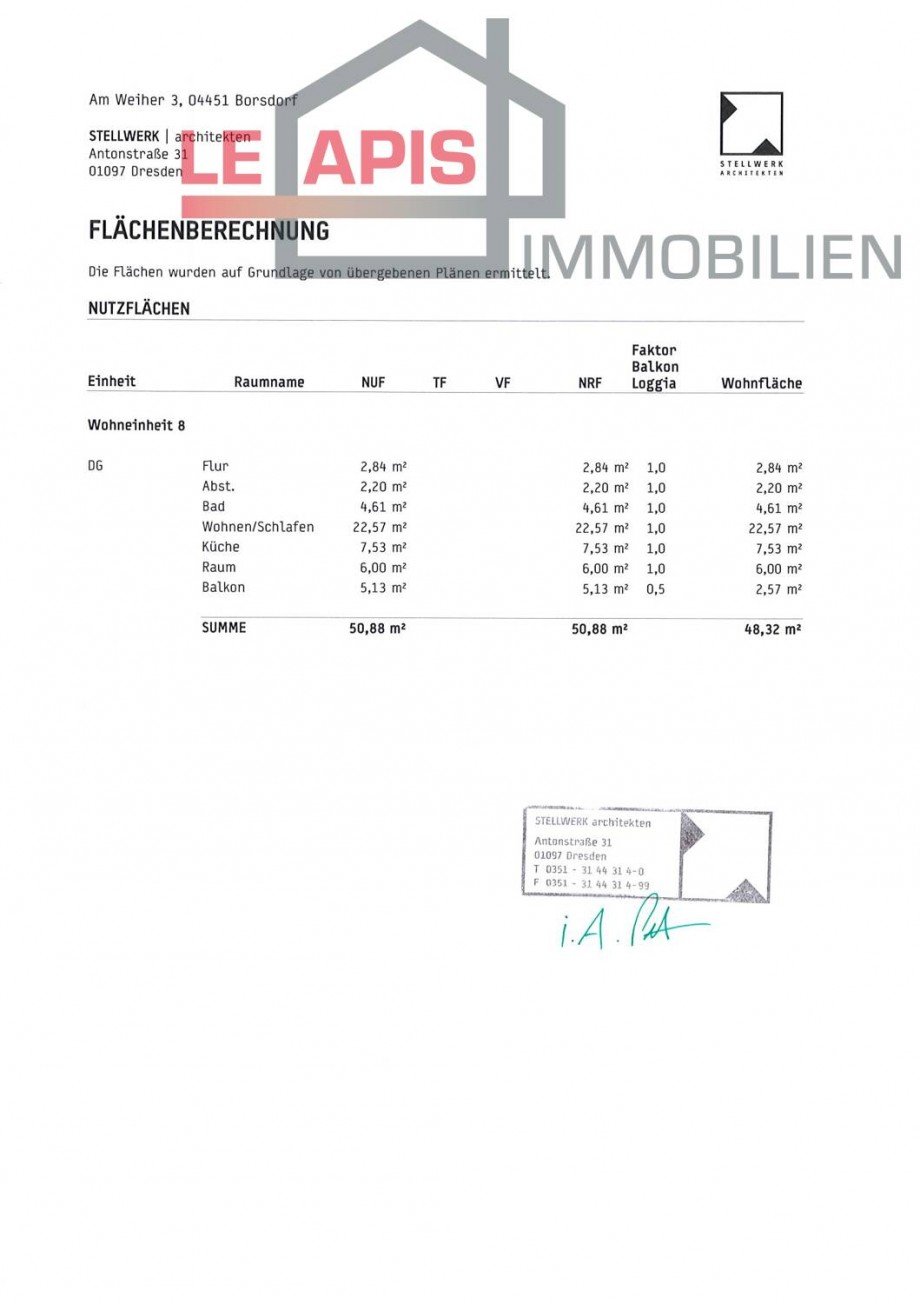 GR bem u. WFB_Seite_1 Dachgeschosswohnung Borsdorf