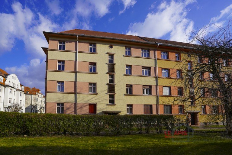 Hausansicht Leipzig / Gohlis Etagenwohnung +++Familiengerechte 4-RWG m. Balkon u. EBK in ruhiger Lage von Gohlis-Mitte+++