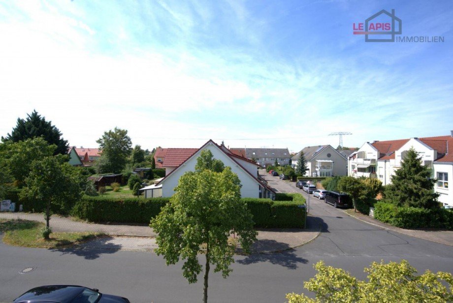 Balkonaussicht Schlafzimmer Etagenwohnung Leipzig