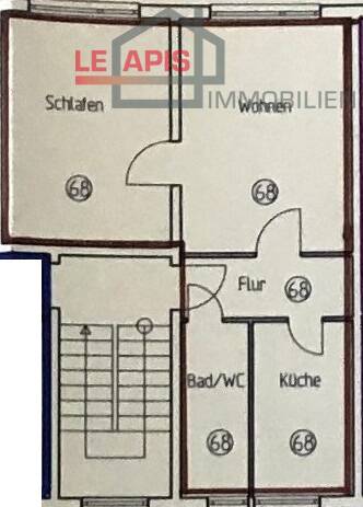Grundriss WE68 Etagenwohnung Eilenburg