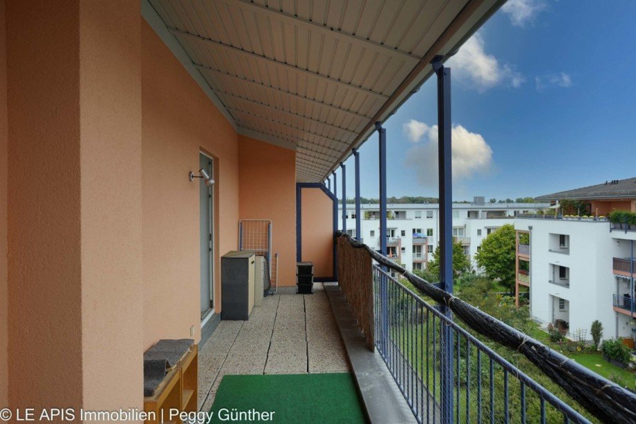 Ausblick Balkon 2 Etagenwohnung Taucha