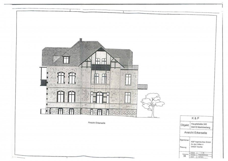Ansicht Etagenwohnung Markkleeberg
