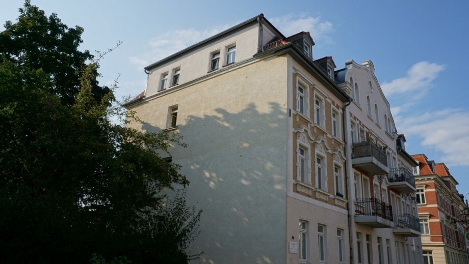 Hausansicht Dachgeschosswohnung Markkleeberg