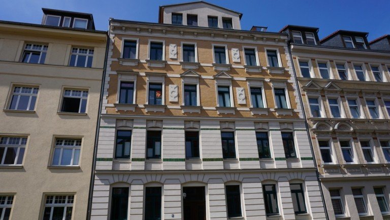 Aussenansicht Leipzig / Plagwitz Erdgeschosswohnung +++ SCHICKE 1-RWG MIT TAGESLICHTBAD UND BALKON +++