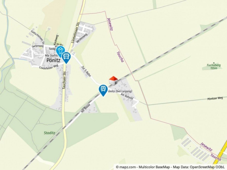 Geolyzer Kartenausschnitt Sondernutzungs-Grundstck Taucha