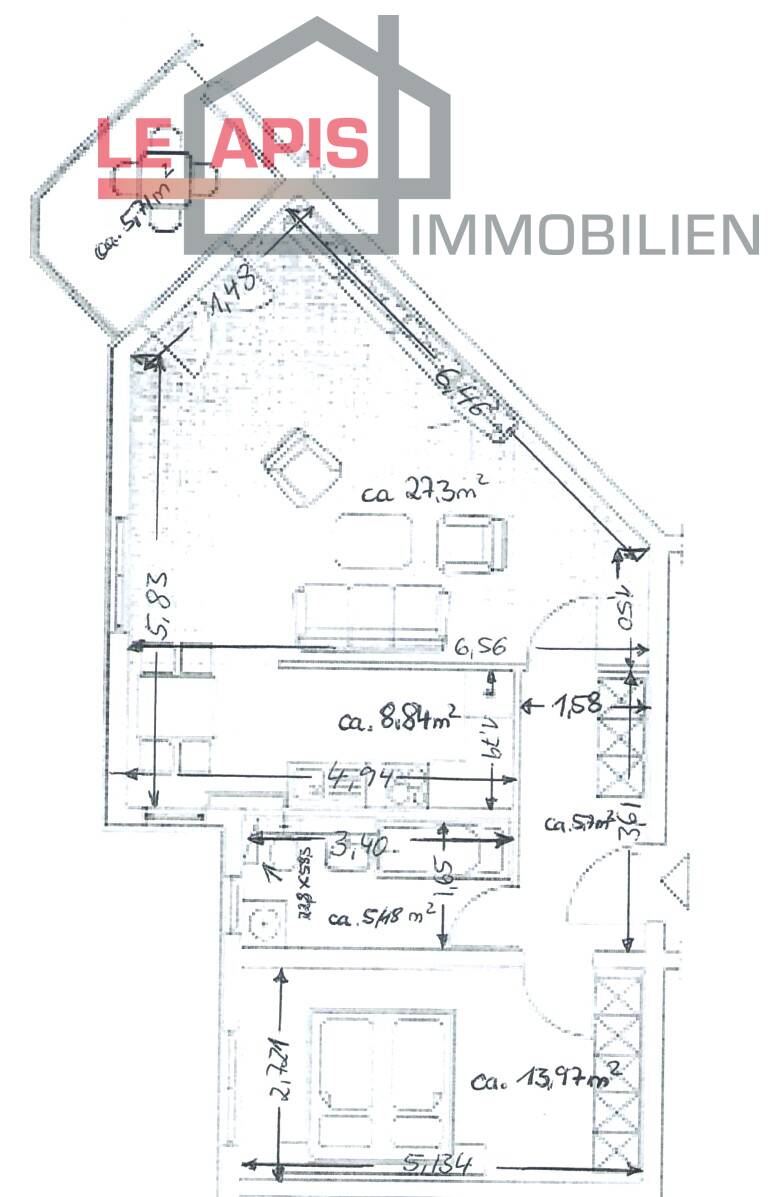 Grundriss Erdgeschosswohnung Leipzig