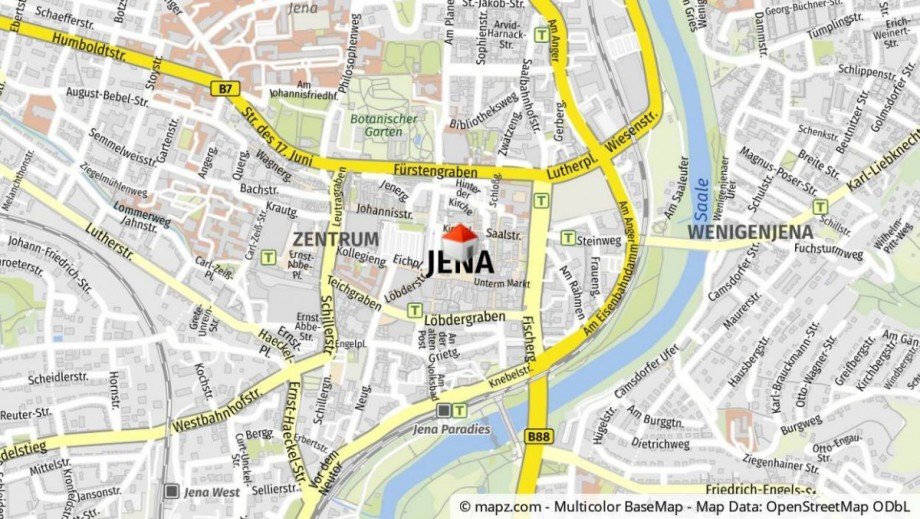 Lageplan Etagenwohnung Jena / Ammerbach