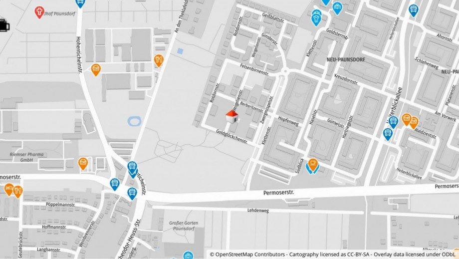 Lageplan Erdgeschosswohnung Leipzig / Paunsdorf