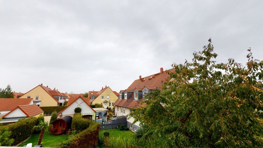 Balkonausblick Doppelhaushlfte Leipzig / Hohenheida