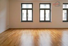 Wohnzimmer Musterbild aus 2.OG +++SCH�NE 3- RWG MIT BALKON, PARKETT U.TAGESLICHTBAD IN LEIPZIG- LINDENAU+++