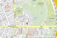 Lageplan +++ERSTBEZUG N. SAN.-TOP 3-RWG VOLLMBLIERT IN DUISBURGS BESTER LAGE MIT 2 BALKONEN, EBK UND GARTEN+++