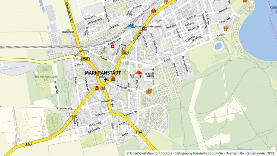 Lageplan Etagenwohnung Markranstdt