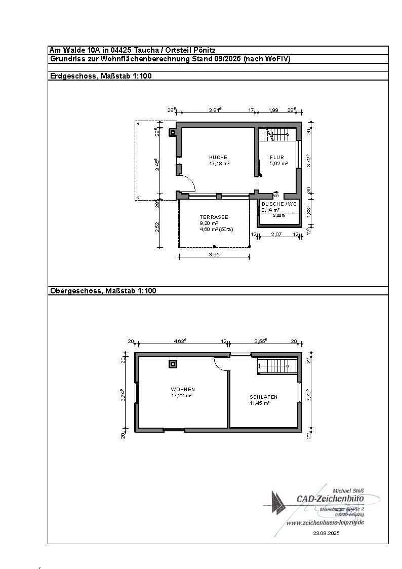 Grundrisse Sondernutzungs-Grundstck Taucha