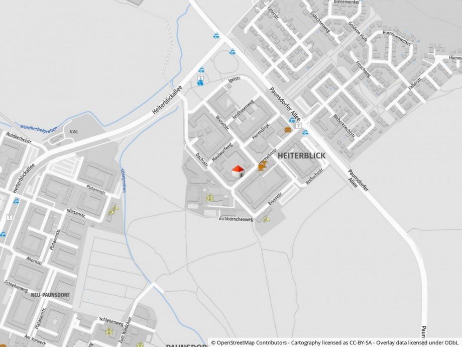 Lageplan Etagenwohnung Leipzig / Heiterblick