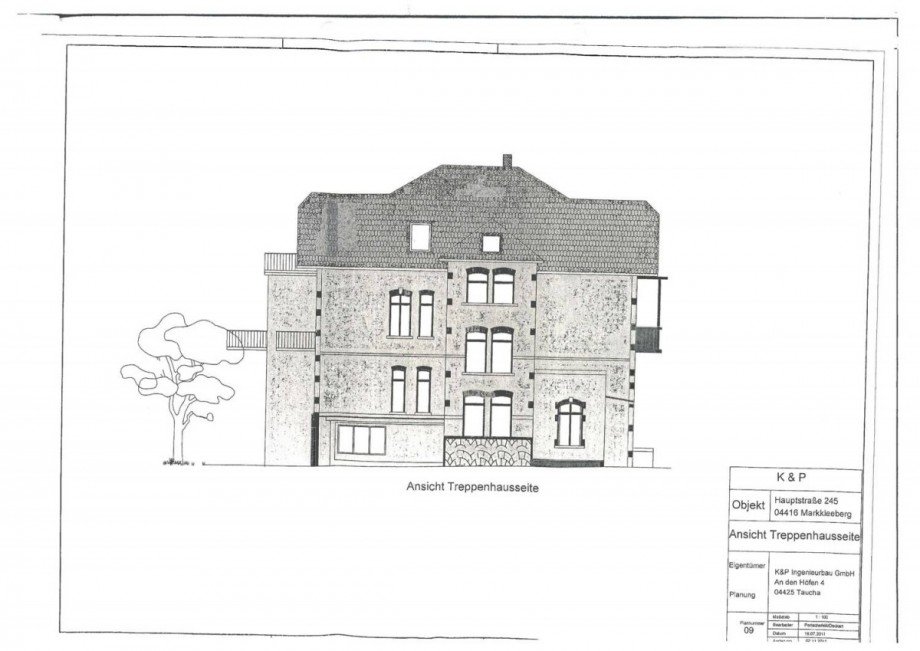 Ansicht Etagenwohnung Markkleeberg