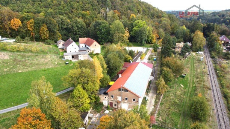 Luftbild Rowein / Gleisberg Halle +++Gewerbeimmobilie mit Halle und Bro - perfekt an die Infrastrukur angebunden+++