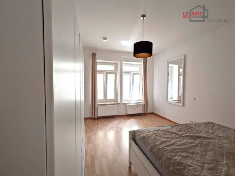 Schlafzimmer Erdgeschosswohnung Leipzig