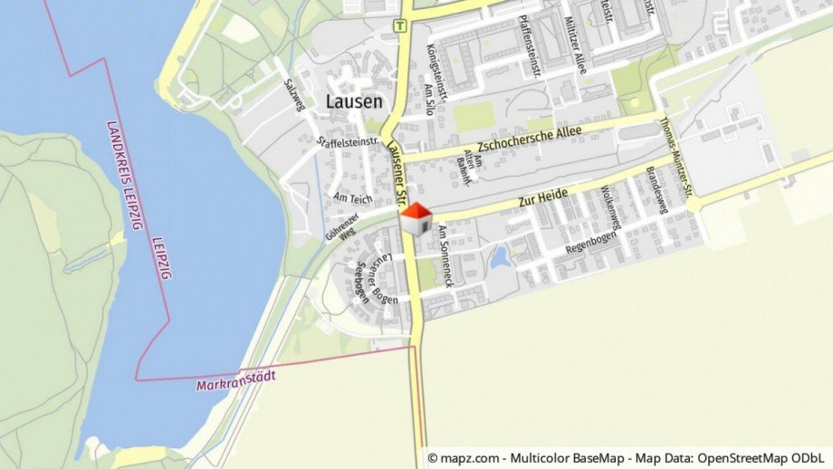Lageplan Dachgeschosswohnung Leipzig-Lausen