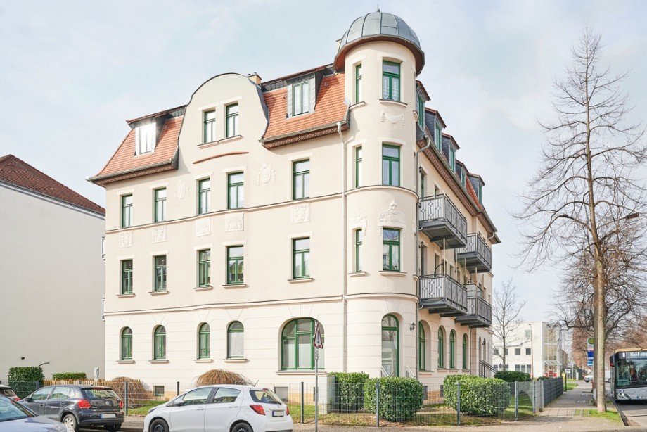 Hausansicht Etagenwohnung Leipzig / Grozschocher