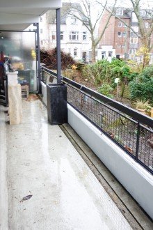 Balkon v. Wohnzimmer +++ERSTBEZUG N. SAN.-TOP 3-RWG VOLLMBLIERT IN DUISBURGS BESTER LAGE MIT 2 BALKONEN, EBK UND GARTEN+++