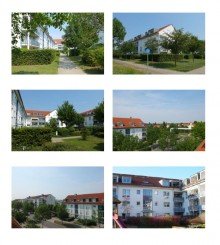 Bildcollage TOLLE, FRISCH RENOVIERTE 2-DG-WG MIT BALKON IN BELIEBTER, GRNER LAGE V. LEIPZIG