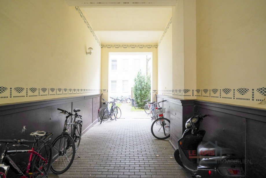 Durchgang zum Hofbereich Erdgeschosswohnung Leipzig