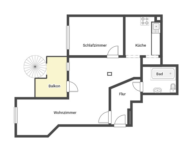 Grundriss Etagenwohnung Leipzig / Leipzig S�dvorstadt