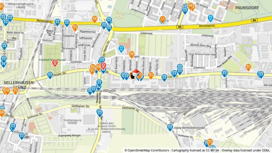 Lageplan Etagenwohnung Leipzig (Paunsdorf)