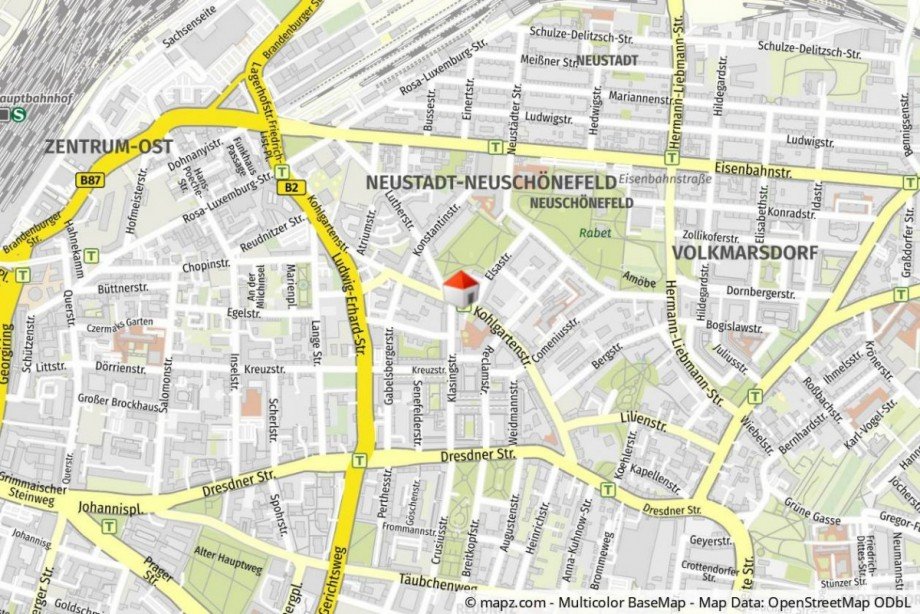 Lageplan Etagenwohnung Leipzig
