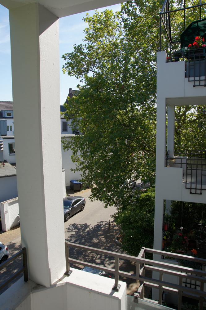 Blick vom Balkon Etagenwohnung Hilden / Pungshaus