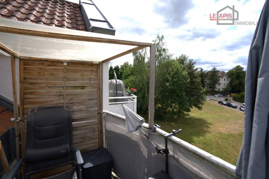 2. Balkon S�dausrichtung Zugang v. WZ Maisonettewohnung Leipzig / Liebertwolkwitz