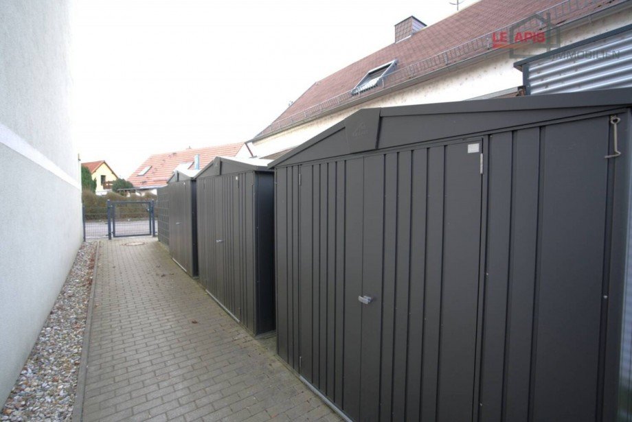 Eingangsbereich u. Ger�teschuppen Erdgeschosswohnung Leipzig