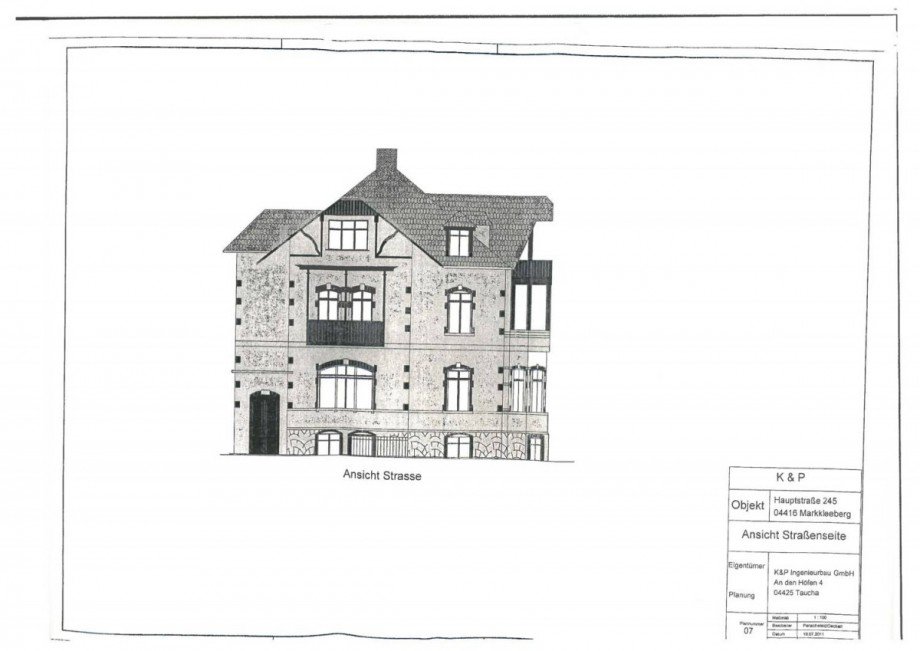 Ansicht Etagenwohnung Markkleeberg
