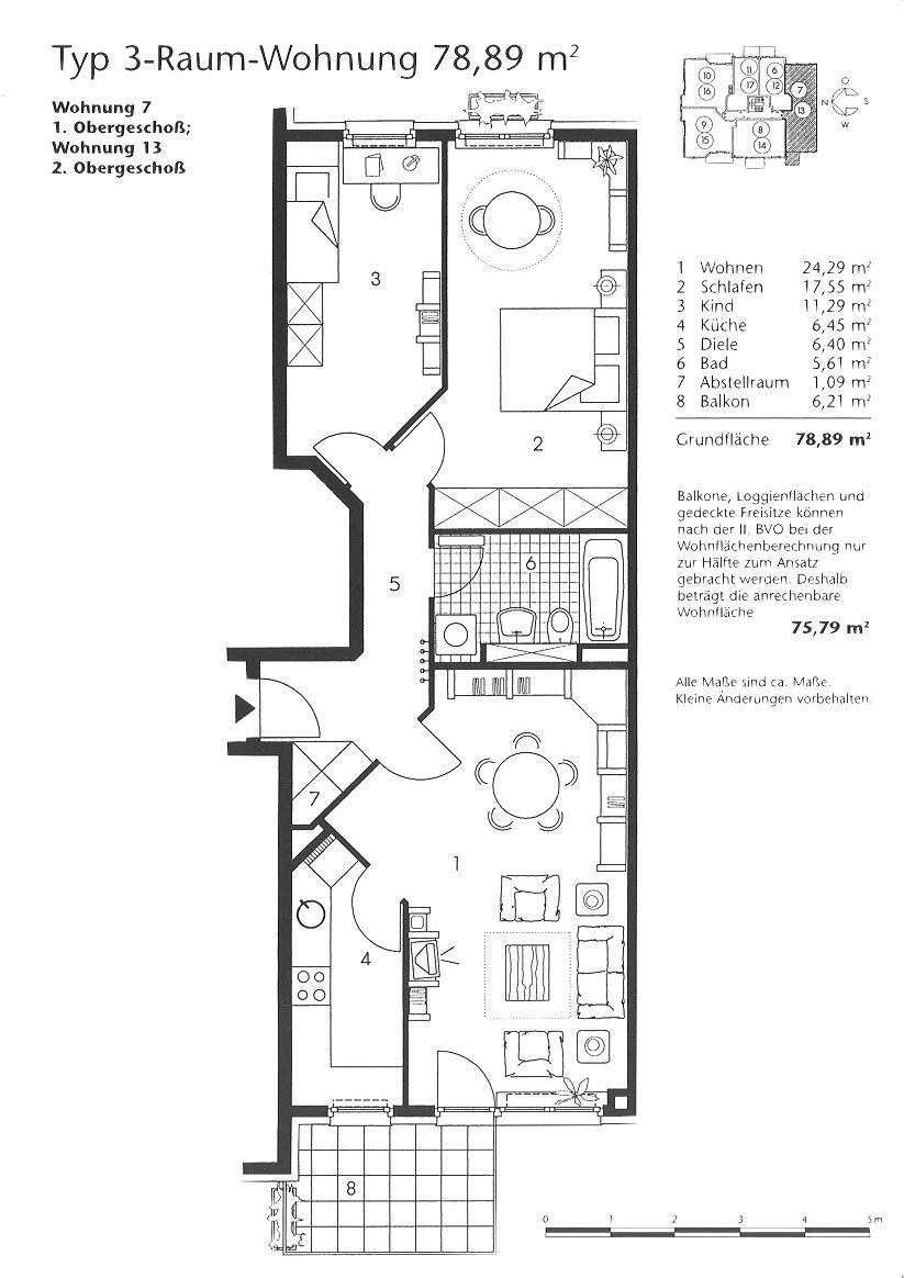 Grundriss Etagenwohnung Leipzig / Mlkau