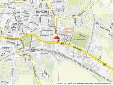 Lageplan +++GEMTLICHE 2-RWG MIT ABSTELLRAUM, TAGESLICHTBAD INKL. DUSCHE UND WANNE IN WURZEN+++