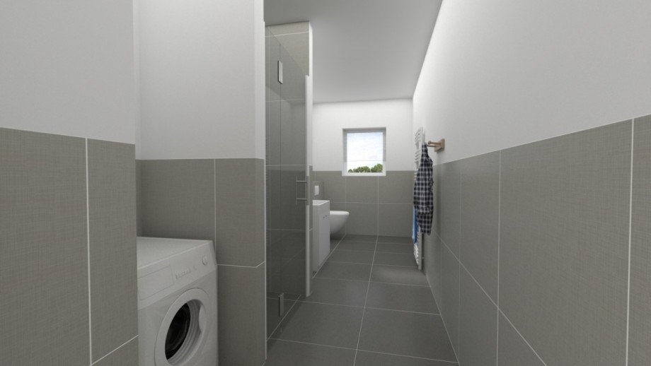Gste WC Homestaging Dachgeschosswohnung Leipzig / Lindenau