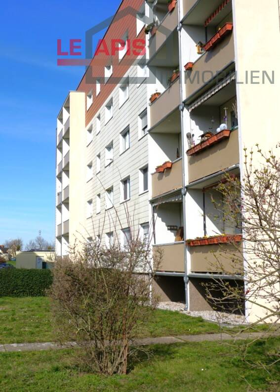 Hausansicht hinten Etagenwohnung Eilenburg