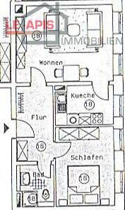 Grundriss WE18 Etagenwohnung Leipzig