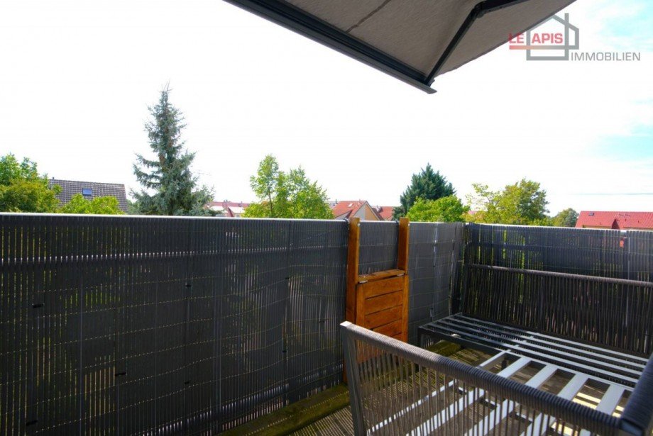 Balkon (S�dausrichtung) Wohnzimmer Etagenwohnung Leipzig