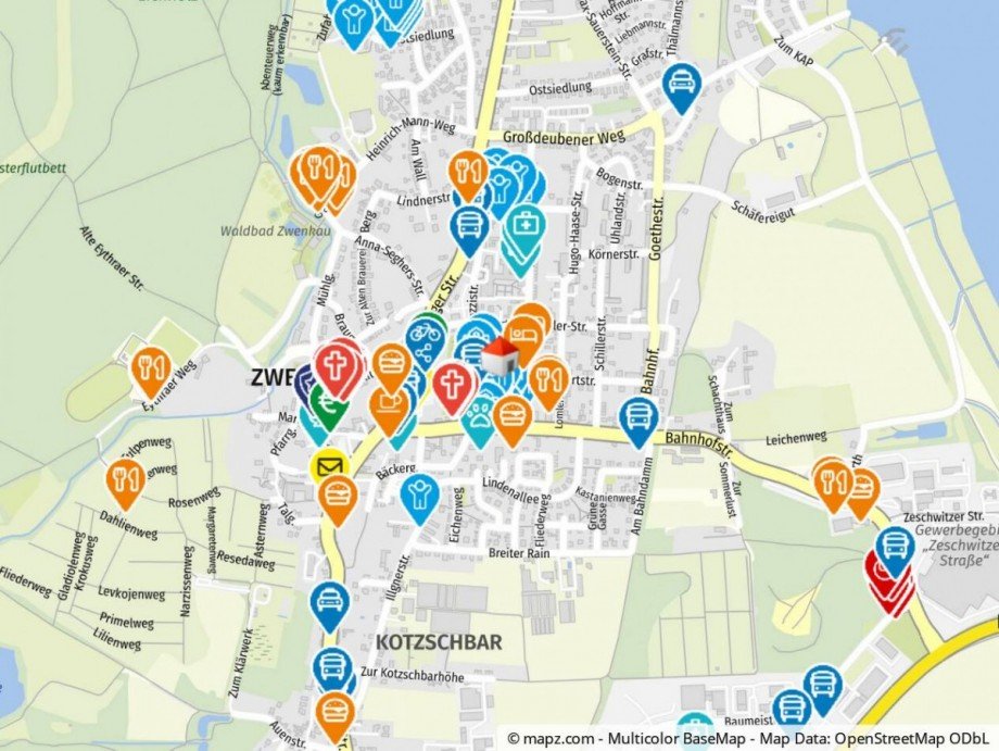 Geolyzer Kartenausschnitt Erdgeschosswohnung Zwenkau
