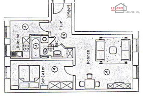 Grundriss Etagenwohnung Leipzig